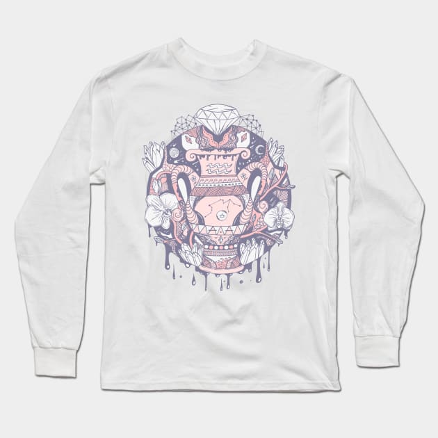 Npink Mystic Aquarius Vase Long Sleeve T-Shirt by kenallouis